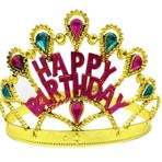 Nessi World Altın Renk Happy Birthday Yazılı Doğum Günü Tacı 60 cm