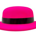 Nessi World Neon Partisi Pembe Renk Melon Plastik Parti Şapkası