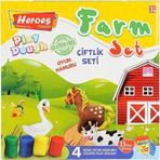 Nessi World Nessiworld ERN-588 Heroes Orta Kutulu Çiftlik Oyun Hamuru Seti - Eren Oyuncak
