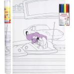 Nessi World Nessiworld Kral Şakir Kumaş Mat Boyama 50 x 70 cm