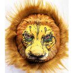 Nessi World Nessiworld Peluş Aslan Maskesi Kahverengi Yeleli Mega Peluş 33 No