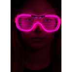 Nessi World Pembe Led Işıklı Parti Gözlüğü - Neon Glow Şerit Gözlük 3 Modlu