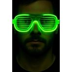 Nessi World Yeşil LED Işıklı Parti Gözlüğü – Neon Glow Şerit Gözlük 3 Modlu