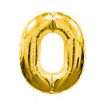 Nessiworld 0 Rakamlı Folyo Balon Gold Renk 40 İnç