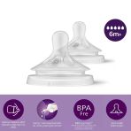 Nessiworld Avent Doğal Tepkili Natural Response 2'li Biberon Emziği No:5 6+ Ay