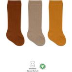 Nessiworld Bistyle Derby Dizaltı Çorap 3'lü BS40101 Hardal Bej Kremit - Çok Renkli