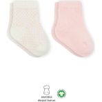 Nessiworld Bistyle Puan Derby Penye Soket Çorap 2'Li BS10103 Pembe Ekru