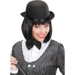Nessiworld Charlie Chaplin Stil Yetişkin Şapkası – Siyah Melon Parti Şapkası