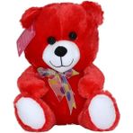 Nessiworld Nessiworld 1181KR Selay, Kırmızı Oturan Ayı 30 cm
