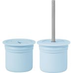 Nessiworld Pipetli Silikon Bardak Seti Mineral Blue / Powder Grey