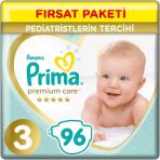 Nessiworld Premium Care Bebek Bezi Fırsat Paketi 3 Beden 96 Adet