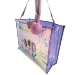 Nessiworld Şeffaf Hologram Mor Good Luck Büyük Omuz Çantası