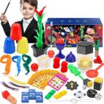 Nessiworld Sihirbazlık Seti - Illüzyon Oyunları Full Set -Kupa-Çoğalan Zar-Baston-Tobala-Çiçek-5 Parça - Renkli