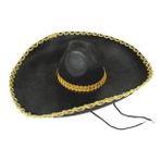 Nessiworld Sombrero Meksika Şapkası Mariachi Altın Şeritli Yetişkin Boy