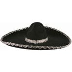 Nessiworld Sombrero Meksika Şapkası Mariachi Gümüş Şeritli Yetişkin Boy