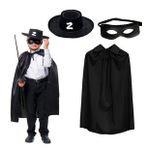 Nessiworld Zorro Pelerini Sapkasi Ve Maske Seti Cocuk Boy