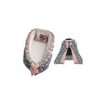 Nest Gri Yıldızlı Jaju-babynest Anne Yanı Ve Puset Örtüsü Set