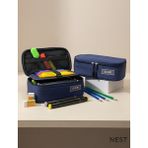 Nest Life Büyük Boy Lacivert Kalemlik Okul & Ofis Düzenleyici Fermuarlı Kalem Kutusu