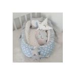 Nest Mavi Yıldızlı Jaju-babynest Anne Yanı Bebek Yatağı Set Mavi