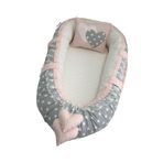 Nest Minik Gri Yıldızlı Lüx Jaju-babynest Anne Yanı Bebek Yuvası