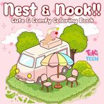 Nest & Nook: Cute and Comfy Coloring Book for Teens and Adults | Cozy Aesthetic Coloring Pages with Pillows, Candles, Plushies, Nooks, Hygge Decor & Relaxing Scenes