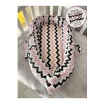 Nest Pembe - Siyah Zikzak Desenli Baby Nest Ortopedik Yastık i Lüx Jaju-babynest