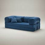 Nestime® 200X100 cm Modüler Sünger Koltuk Yatak Olabilen • Fitilli Kadife • Çıkarılabilir & Yıkanabilir Kılıf - Lacivert - 22 DNS ORGINAL