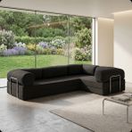 Nestime® 300X200 cm Kapalı Köşe Modüler Sünger Koltuk Takımı| Koşe Koltuk | Yıkanabilir | Çok Fonksiyonlu Yer Yatağıyeny - Füme - 22 DNS ORGİNAL SÜNGER