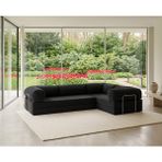 Nestime® 300X200 cm Kapalı Köşe Modüler Sünger Koltuk Takımı| Koşe Koltuk | Yıkanabilir | Çok Fonksiyonlu Yer Yatağıyeny - Füme - 50 DNS BONDEKS SÜNGER
