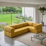 Nestime® 300X200 cm Kapalı Köşe Modüler Sünger Koltuk Takımı| Koşe Koltuk | Yıkanabilir | Çok Fonksiyonlu Yer Yatağıyeny - Hardal - 22 DNS ORGİNAL SÜNGER