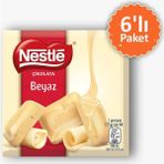 Nestle Beyaz Kare Çikolata 60 gr 6'lı