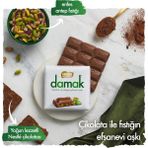 Nestle Damak Antep Fıstıklı Sütlü Kare Çikolata 60 gr