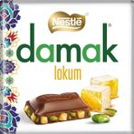 Nestle Damak Türk Lokumlu Kare Çikolata 60 Gram X (6 Adet)
