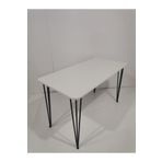 NESU HOME 60x120 Dekoratif Mutfak Masası, Yemek Masası, Çalışma Masası, Bilgisayar Masası Beyaz