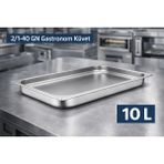 Net Çelik Gastronom Küvet Gn 2/1-40