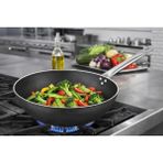 Net Çelik İnci Serisi Endüstriyel Wok Tava 26 Cm - Siyah