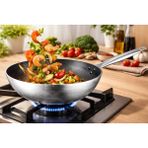 Net Çelik Yakut Serisi 32 cm Endüstriyel Wok Tava