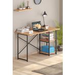net mobilya 56x117Cm 2 Raflı Çalışma Masası Bilgisayar Masası Ofis Ders Yemek Masası