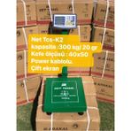 Net Tsc - K2 Elektronik Şarjlı Dijital Terazi 300 kg Net Tartar - Altın
