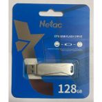 Netac 128GB Type-C + USB 3.0 Flash Bellek - Gümüş