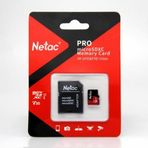 Netac NT02P500PRO-512G-R90 100 MB/s 512 GB MicroSDXC V30/A1/C10 SD Adaptör Kart Bellek