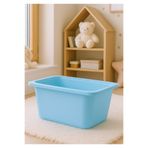 NETAKS Montessori Oyuncak Dolabı Kutusu Saklama Kutusu40,9X29,4X22,5 Cm Çocuklar Için Aktive Kutusu Mavi