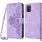 Netany Cep telefonu zinciri kılıf, Samsung Galaxy A51 4G için, Samsung A51 4G için cep telefonu kılıfı, zincirli, katlanabilir, poliüretan deri kolye, katlanır kılıf ve askı bandı, kordonlu kapaklı