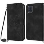 Netany Cep telefonu zinciri kılıf, Samsung Galaxy A51 5G için, Samsung A51 5G için cep telefonu kılıfı, zincirli, katlanabilir, poliüretan deri kolye, katlanır kılıf ve askı bandı, kordonlu kapaklı
