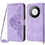 Netany Huawei Mate 60 Pro için cep telefonu zinciri kılıf, Huawei Mate 60 Pro için cep telefonu kılıfı, zincirli, katlanabilir, poliüretan deri kolye, katlanır kılıf ve kordonlu, kapaklı koruyucu
