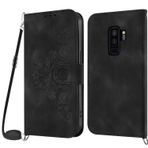 Netany Samsung Galaxy S9 Plus için cep telefonu kılıfı, Samsung S9 Plus için cep telefonu kılıfı, zincirli, katlanabilir, poliüretan deri kolye, katlanır kılıf ve kordonlu, kapaklı koruyucu kılıf,