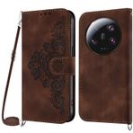 Netany Xiaomi Mi 13 Ultra için cep telefonu zinciri kılıf, Xiaomi Mi 13 Ultra için cep telefonu kılıfı, zincirli, katlanabilir, poliüretan deri kolye, katlanır kılıf ve askı bandı, kordonlu kapaklı