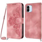 Netany Xiaomi Redmi A1 /Redmi A2 için cep telefonu kılıfı, katlanır zincirli cep telefonu kılıfı, poliüretan deri, mıknatıslı kolye, katlanır kılıf ve askı bandı, kordon, kapaklı, darbeye dayanıklı,