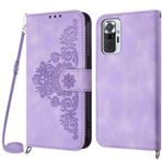 Netany Xiaomi Redmi Note 10 Pro 4G / Note 10 Pro Max için cep telefonu zinciri, cep telefonu kılıfı, zincirli, katlanabilir, poliüretan deri kolye, katlanır kılıf ve askı bandı, kordonlu kapaklı