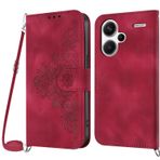 Netany Xiaomi Redmi Note 13 Pro Plus 5G için cep telefonu zinciri, Redmi Note 13 Pro Plus 5G için cep telefonu kılıfı, zincirli, katlanabilir, poliüretan kolye kapaklı kılıf ve askı bandı, kordonlu